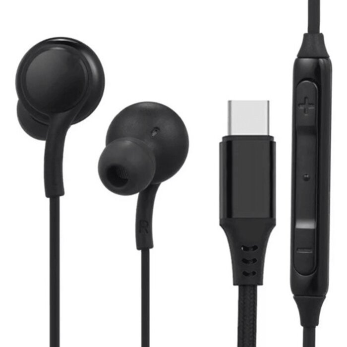 Fone De Ouvido Com Fio Entrada Tipo C Com Microfone Embutido