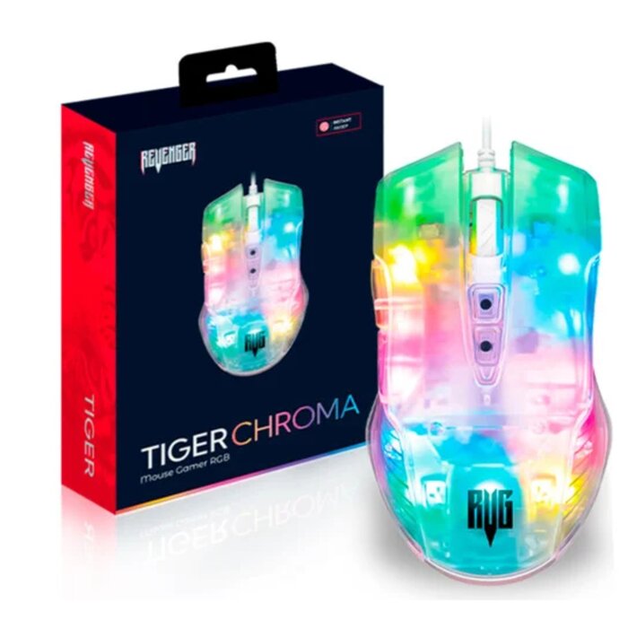 Mouse Gamer De Alta Performance Com Design Transparente E Rg